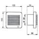 Ventilaator vannituppa EDM-100  17W/230V IP44