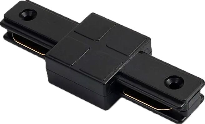 1-faasiline sirge konnektor liistvalgustussüsteemile, must