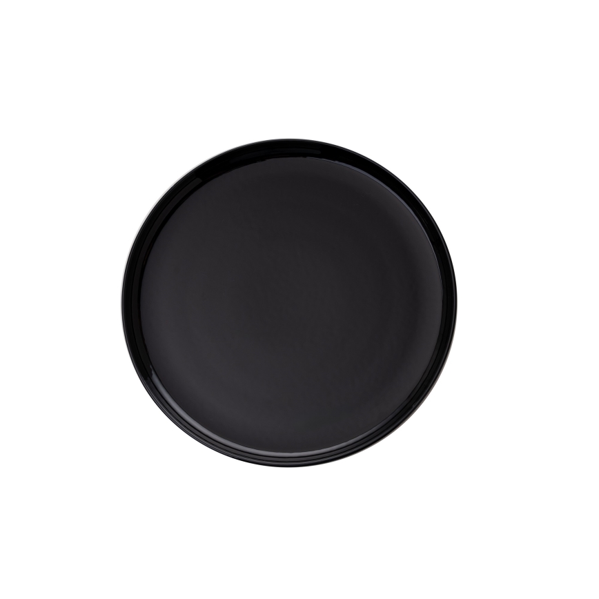 12-osaline mustast portselanist sööginõude komplekt