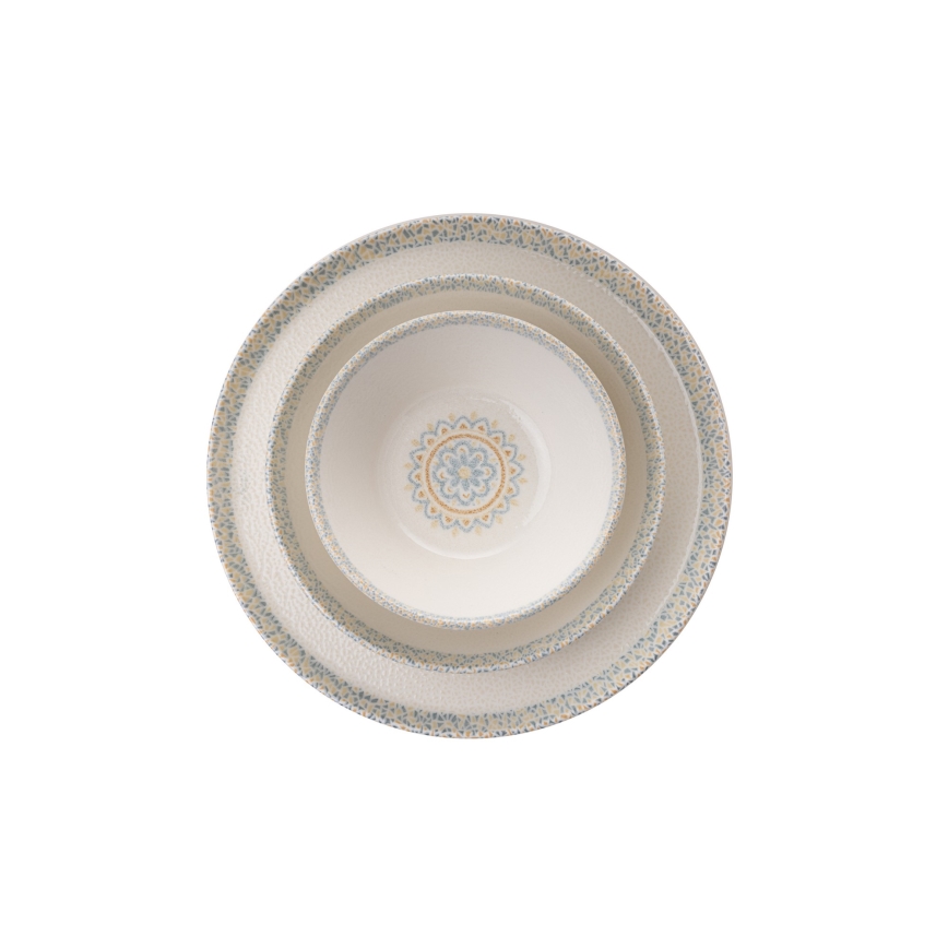 12-osaline söögikomplekt, roheline, portselan