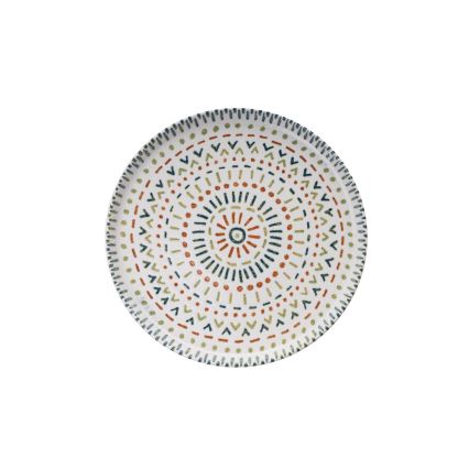 12-osaline värvikirev portselanist söögikomplekt