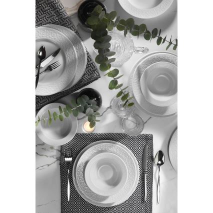 18-osaline lauanõude komplekt, valge portselan