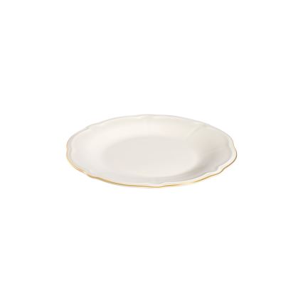 18-osaline portselanist söögikomplekt, valge/kuldne