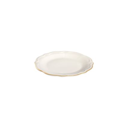 18-osaline portselanist söögikomplekt, valge/kuldne