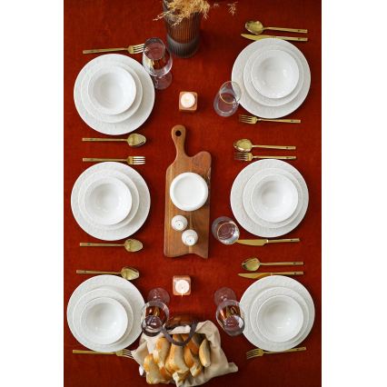 18-osaline söögikomplekt valge/portselan