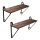 2-osaline komplekt seinariiuleid SHELFY, pruun/must