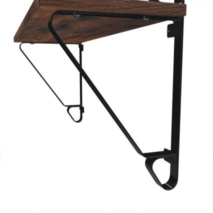 2-osaline komplekt seinariiuleid SHELFY, pruun/must