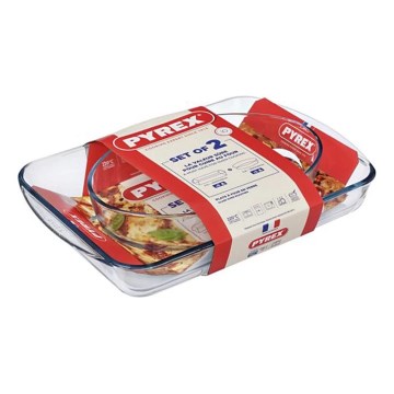 2-osaline PYREX ahjuvormide komplekt 3,7 l ja 2,2 l