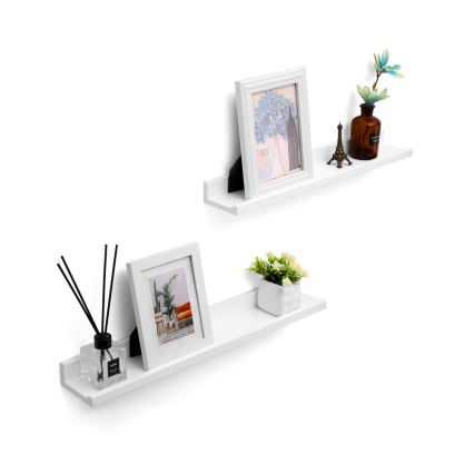 2-osaline seinariiulite komplekt SHELFY, valge