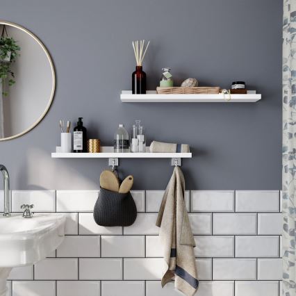 2-osaline seinariiulite komplekt SHELFY, valge