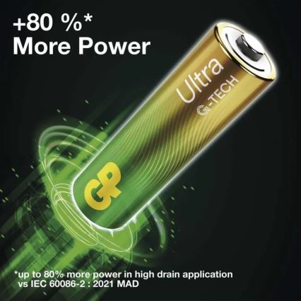 2 tk leelispatareid C GP Ultra 1,5V