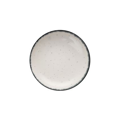 24-osaline lauanõude komplekt — valge/must/portselan