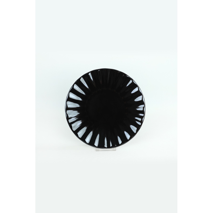 24-osaline mustast keraamikast söögikomplekt