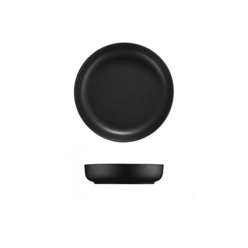 24-osaline mustast portselanist söögikomplekt
