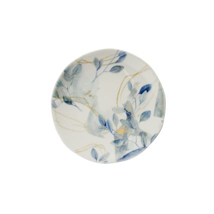 24-osaline portselanist lauanõude komplekt, valge/sinine