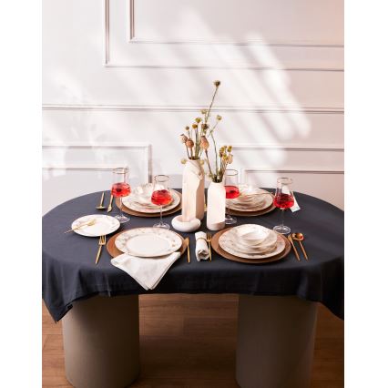 24-osaline portselanist söögikomplekt, valge/hall