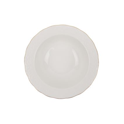 24-osaline portselanist söögikomplekt, valge/kuldne