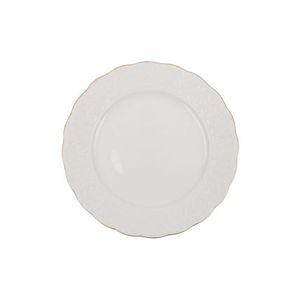 24-osaline portselanist söögikomplekt, valge/kuldne