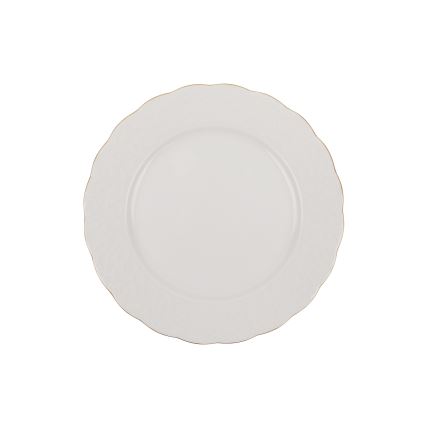24-osaline portselanist söögikomplekt, valge/kuldne