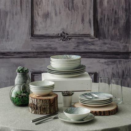 24-osaline pruun portselanist söögikomplekt