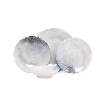 24-osaline pruun portselanist söögikomplekt