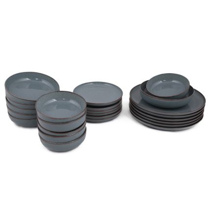 24-osaline sinine söögikomplekt, portselan