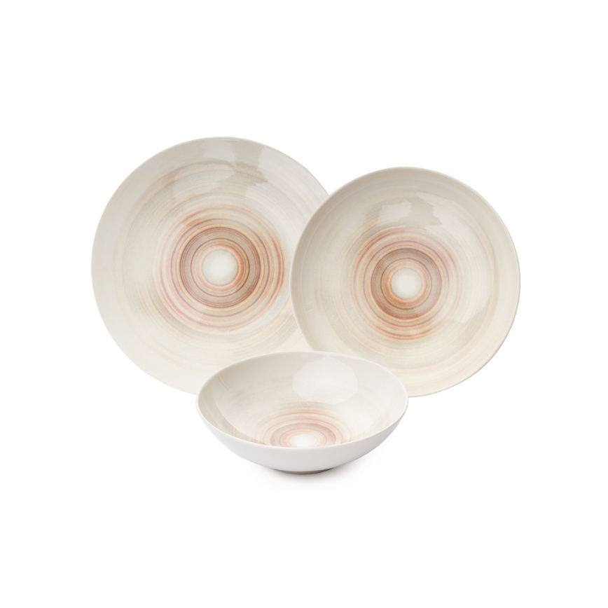 24-osaline söögikomplekt beež/portselan