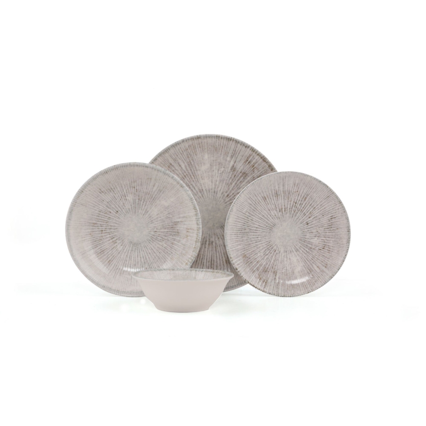 24-osaline söögikomplekt, hall/portselan