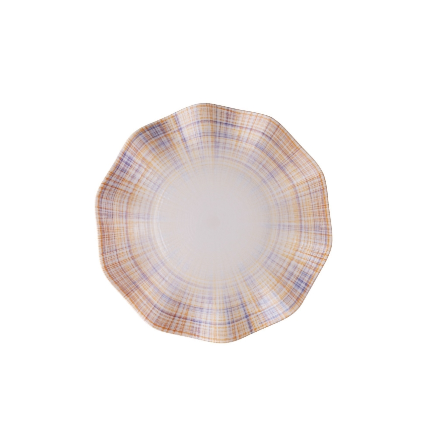 24-osaline söögikomplekt oranž/sinine/portselan