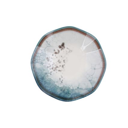 24-osaline söögikomplekt, sinine/portselan