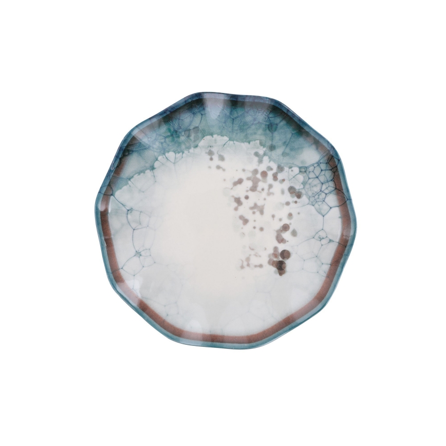 24-osaline söögikomplekt, sinine/portselan