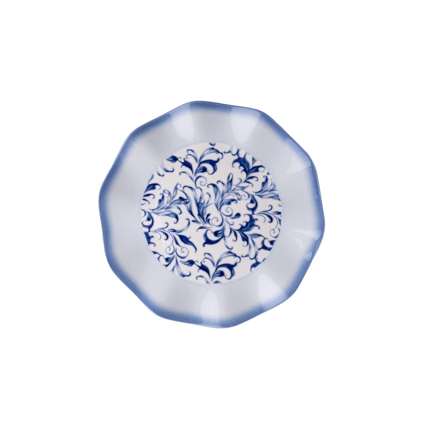 24-osaline söögikomplekt, sinine/portselan