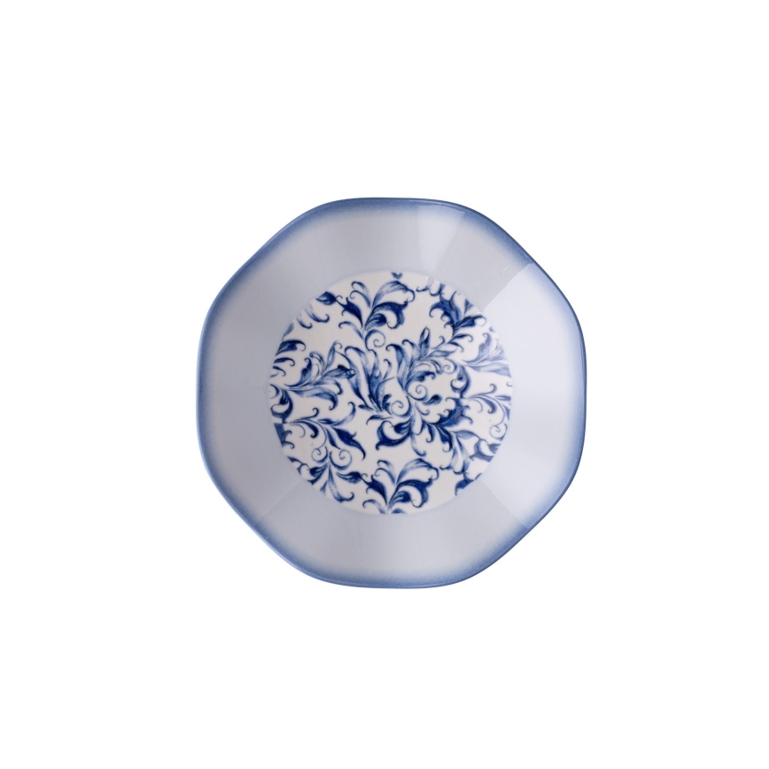 24-osaline söögikomplekt, sinine/portselan