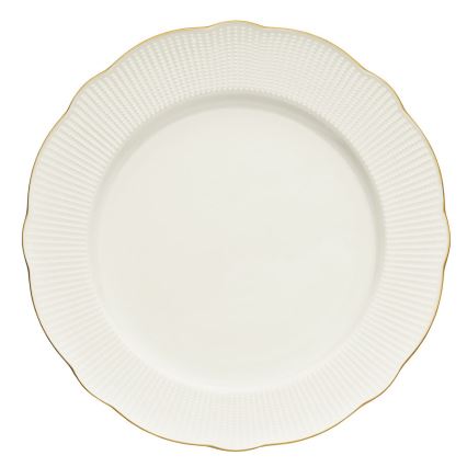 24-osaline söögikomplekt, valge/kuldne, portselan