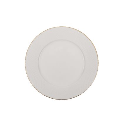 24-osaline söögikomplekt, valge/kuldne, portselan