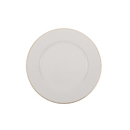 24-osaline söögikomplekt, valge/kuldne, portselan
