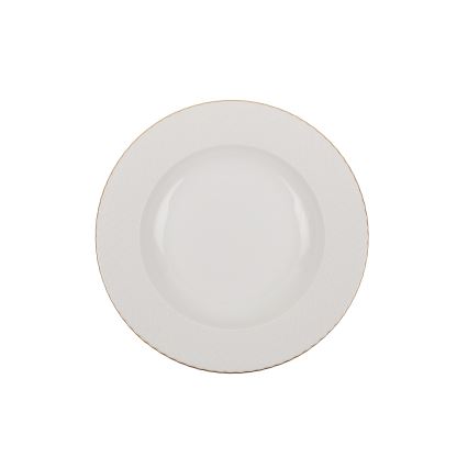 24-osaline söögikomplekt, valge/kuldne, portselan