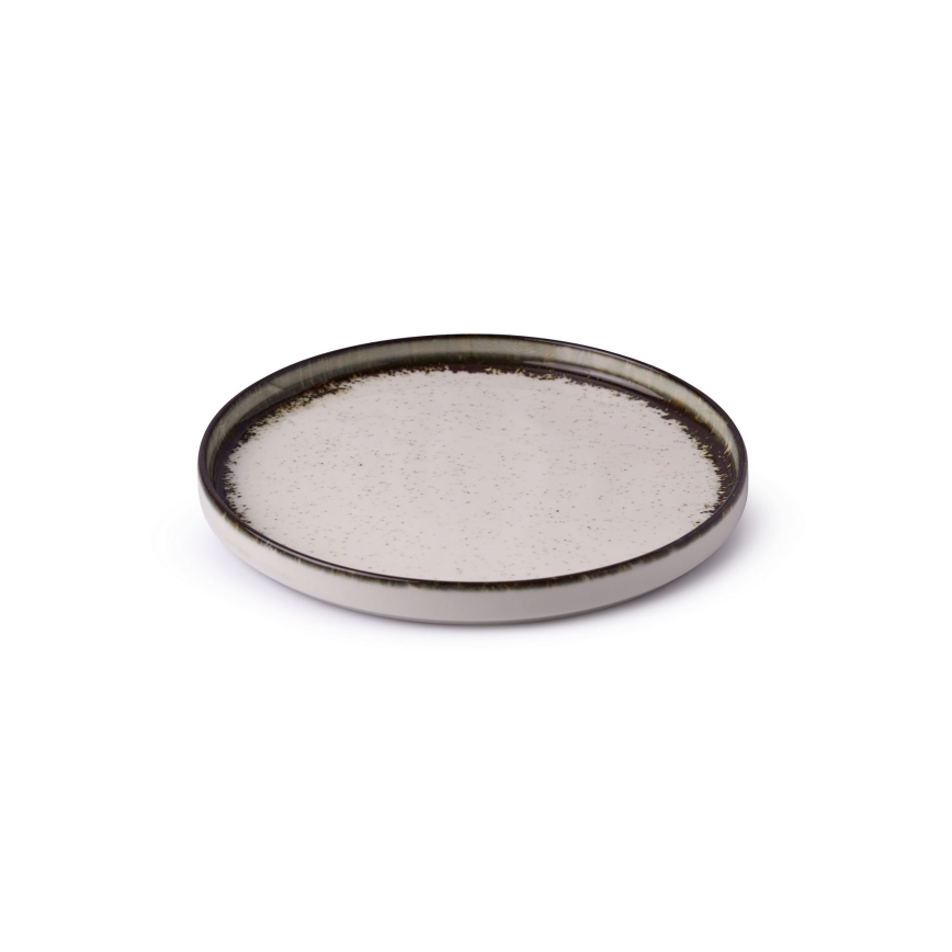 24-osaline söögikomplekt, valge/pruun, portselan