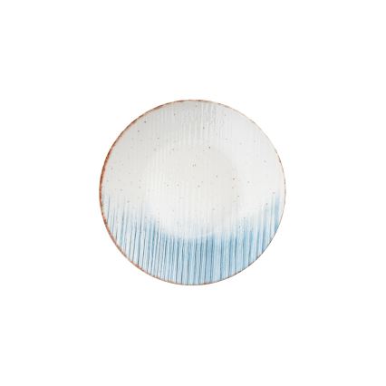 24-osaline söögikomplekt, valge/sinine, portselan