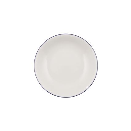 24-osaline söögikomplekt, valge/sinine, portselanist