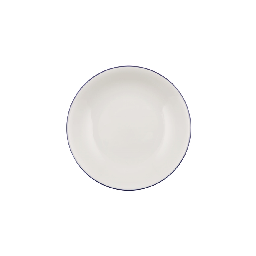 24-osaline söögikomplekt, valge/sinine, portselanist