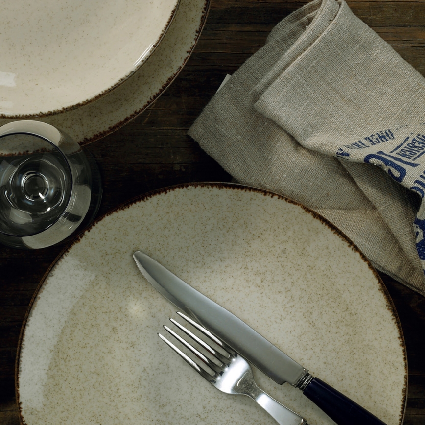 24-osaline sööginõude komplekt, beež/portselan