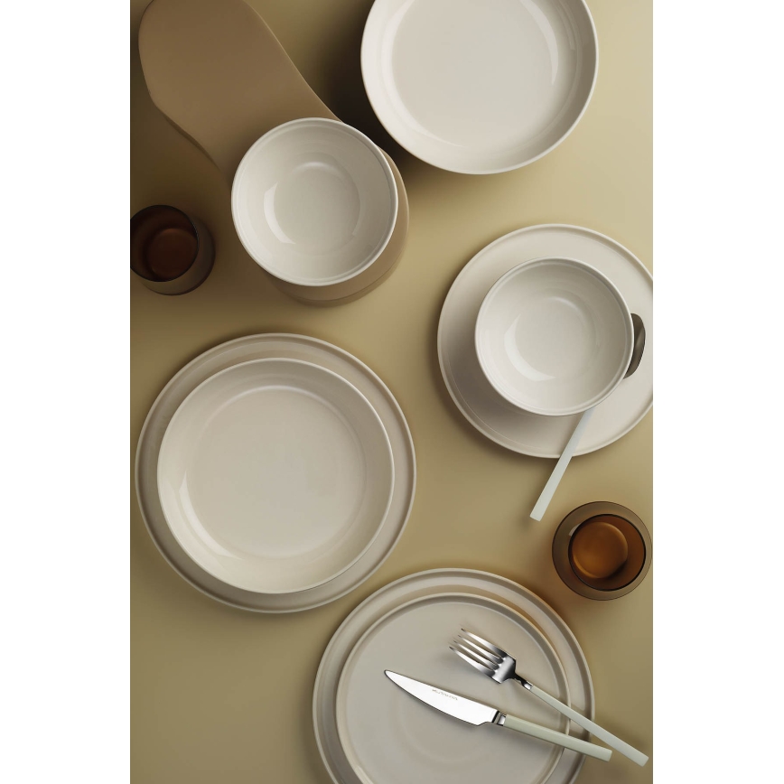 24-osaline sööginõude komplekt, beež/portselan
