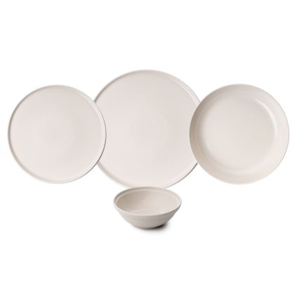 24-osaline sööginõude komplekt, beež/portselan