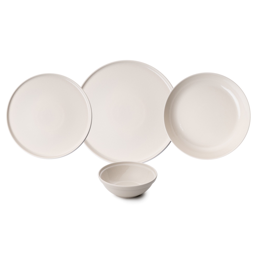 24-osaline sööginõude komplekt, beež/portselan