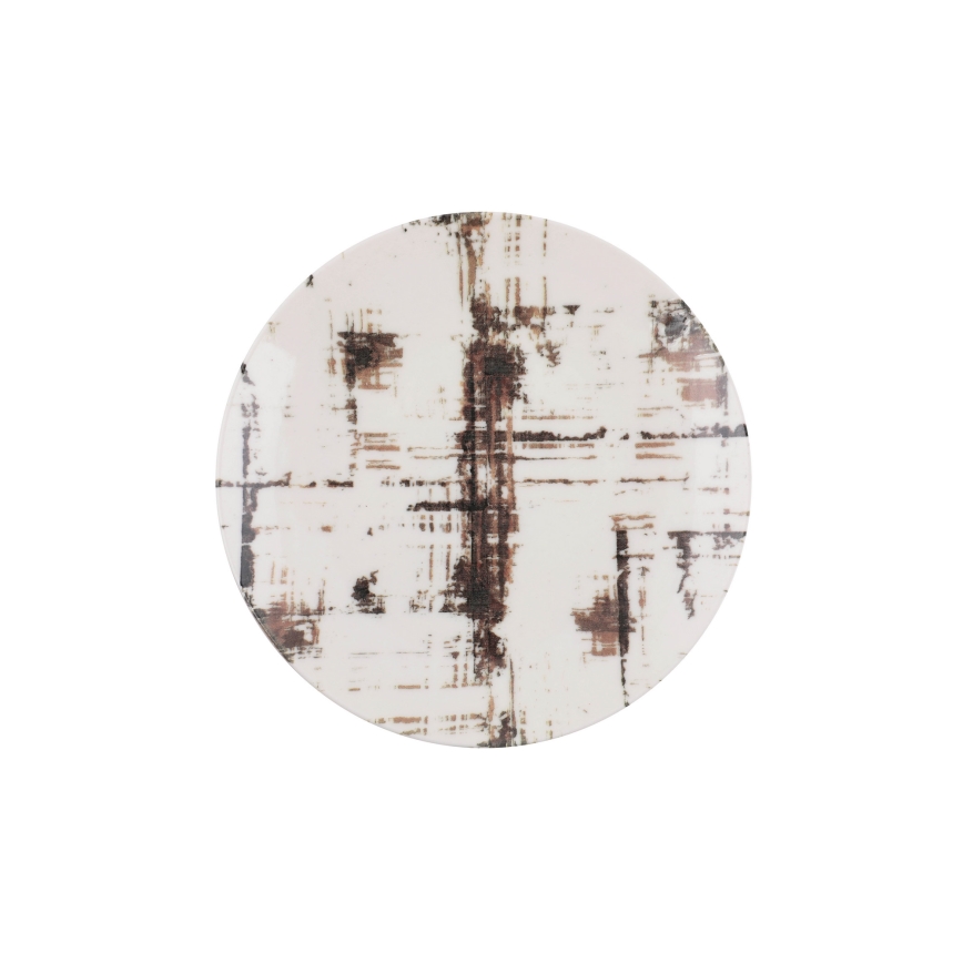 24-osaline sööginõude komplekt pruun/valge/portselan