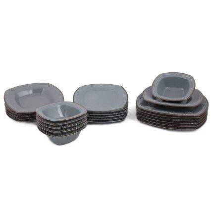 24-osaline sööginõude komplekt, sinine/portselan