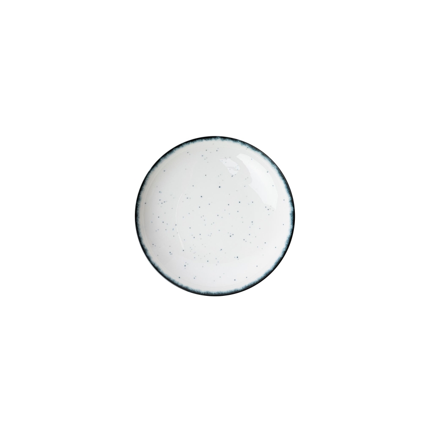 24-osaline sööginõude komplekt, valge/must/portselan