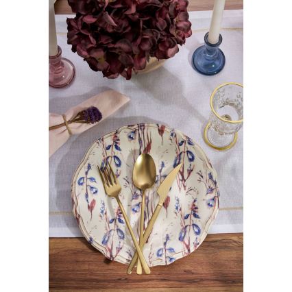 24-osaline värvikirev portselanist söögikomplekt