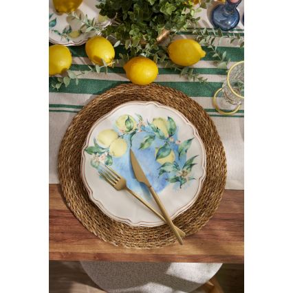 24-osaline värvikirev portselanist sööginõude komplekt